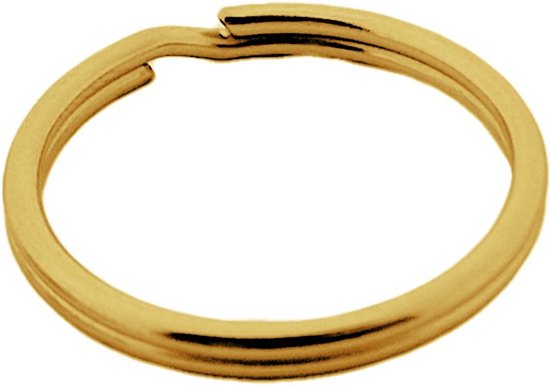 Porte-clés plats CombiCraft dorés 30 mm - par 10 pièces