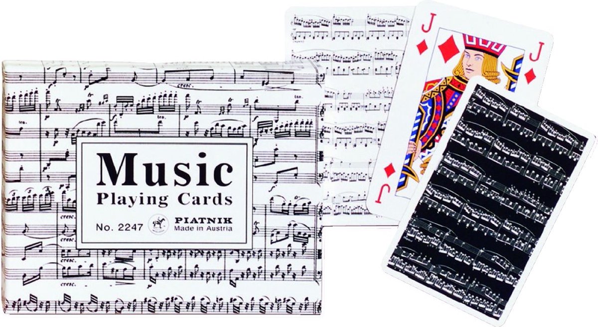 Piatnik Muziek Speelkaarten Dubbeldeks