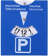 Parking Disc - Blue Zone - 15 x 11 cm - Car Accessories - with Handy Turning System - Resistant to Daily Use - Easy to read - Plastic