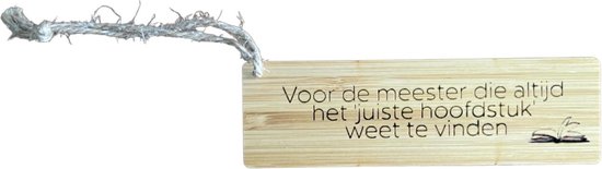 Cadeau maître - Marque page - Cadeau cadeaux maître - Merci - merci pour la belle année scolaire - Merci cadeau maître