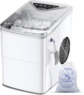 Bol.com Ijsmachine - Ijsblokjesmachine - Mini draagbare compacte ijsblokjesmachine werkblad 6-minuten-snelijsmachine zelfreinige... aanbieding