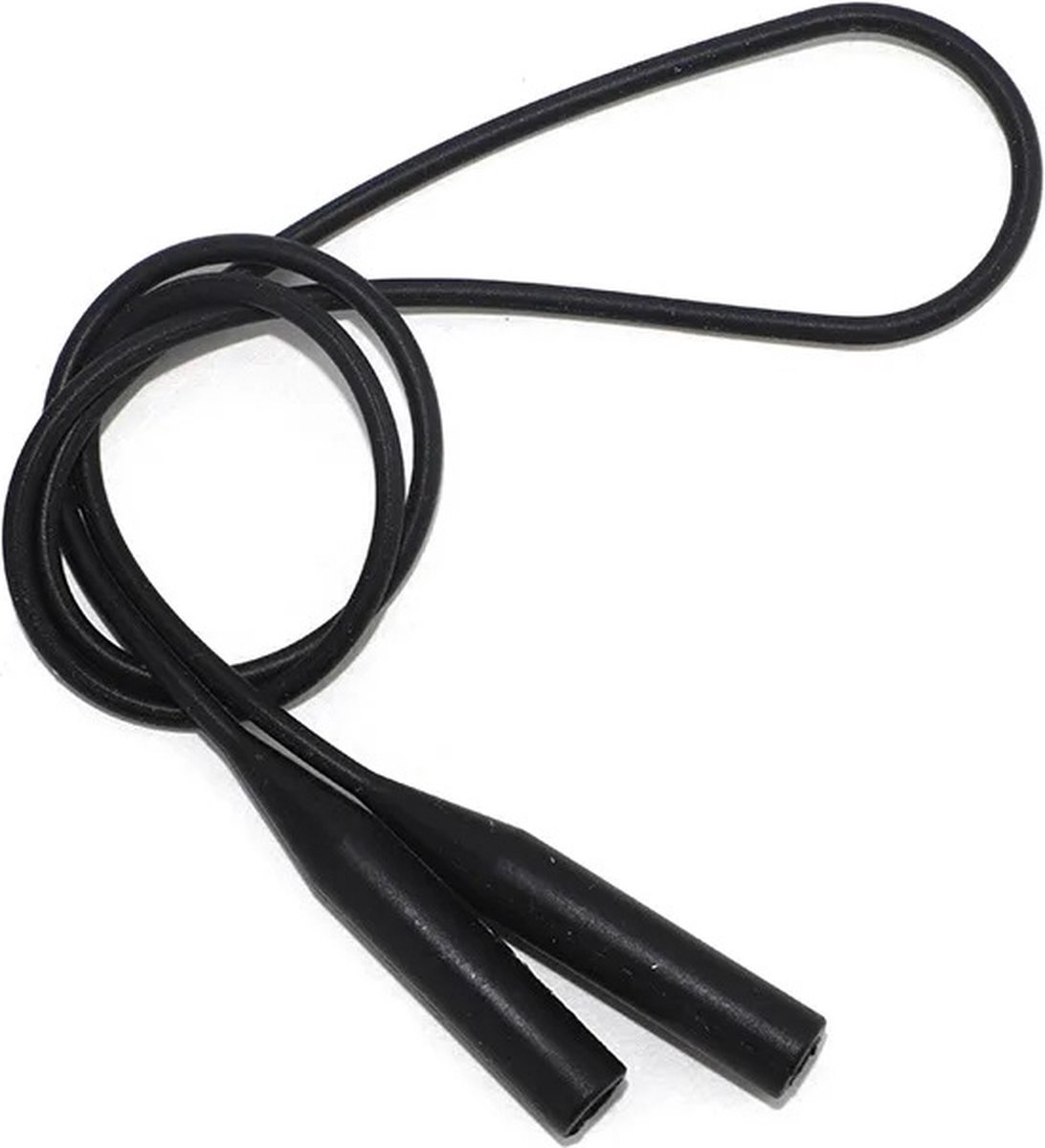 2 antislip brillenkoorden 2 brillendoekjes / ZWART EN TRANSPARANT / siliconen koord / Brillenband / Brillenkoord Sport / Elastisch / Bandje / unisex / dames heren lanière en silicone pour lunettes / Aland optiek