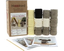 Haakpakket - JUNGLE FRIENDS - Eco Barbante - Amigurumi (set van 3 verschillende)