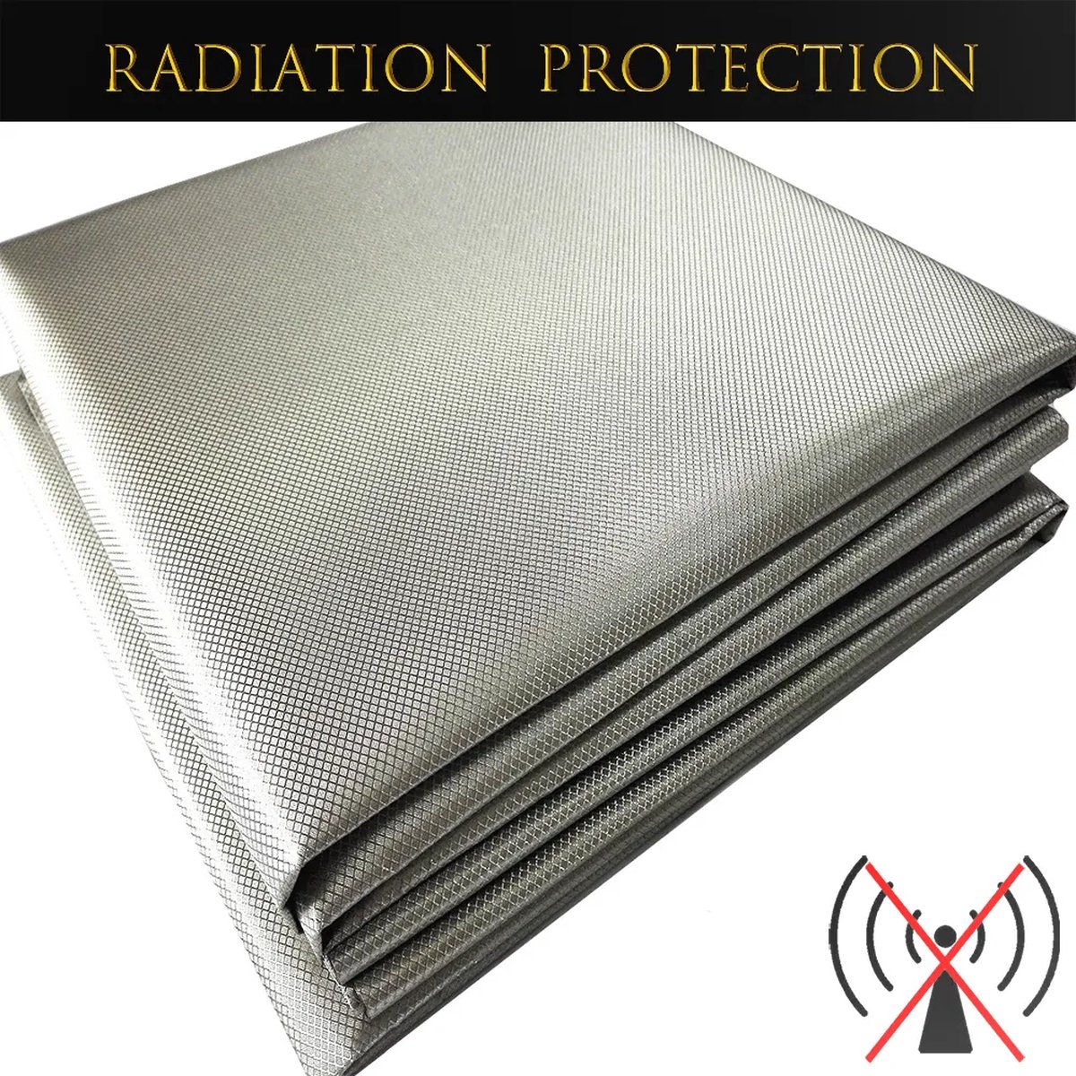 Faraday-stof Zilvervezel Stralingsbeschermingsstof EMF/RFID/EMI/RF-blokkeermateriaal Elastisch Net For Kleding (Color : Silver, Size : 1.5 * 9m