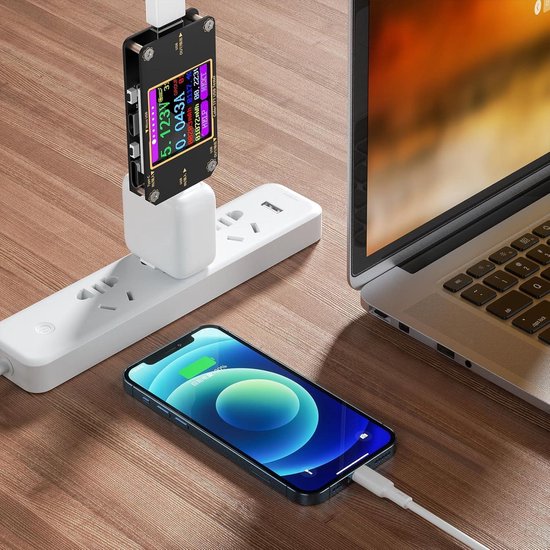 Testeur USB-C YOJOCK - Multimètre Digital Pour Tension, Courant Et Capacité - Version Classique