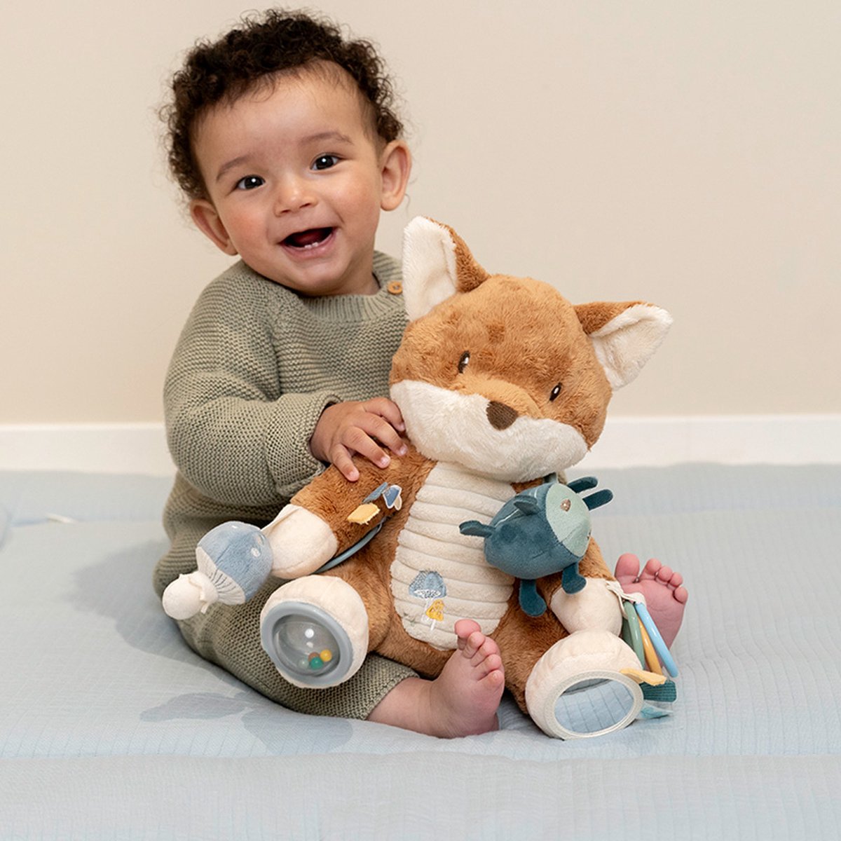 Little Dutch Activiteitenknuffel Vos - Forest Friends - Baby speelgoed - grijp baby speelgoed — afbeelding 6