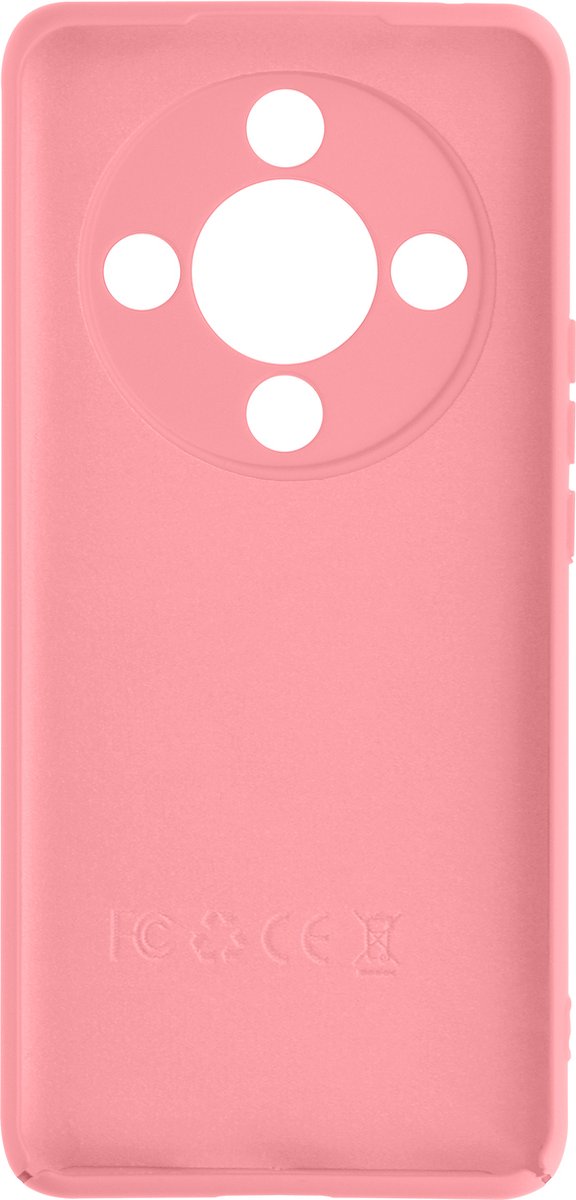 Avizar Hoes Geschikt voor Honor Magic 6 Lite 5G Halfstijve zachte aanraking, Lichtroze