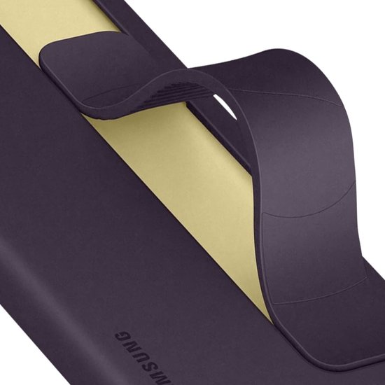 Foto: Samsung standing grip case geschikt voor samsung galaxy s24 ultra dark violet