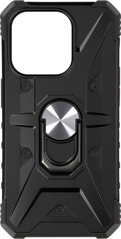 Coque Avizar Ring pour iPhone 15 Plus , antichoc, Zwart