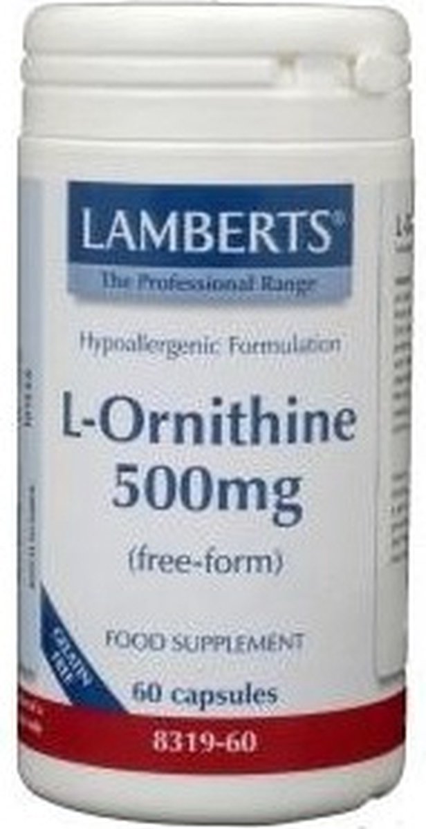 Goedkoopste Lamberts L-Ornithine 500 mg - 60 capsules
