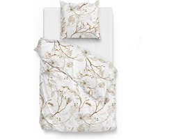 Zohome Zusa Dekbedovertrek - Eenpersoons - Flanel - 140x200-220cm - Natural