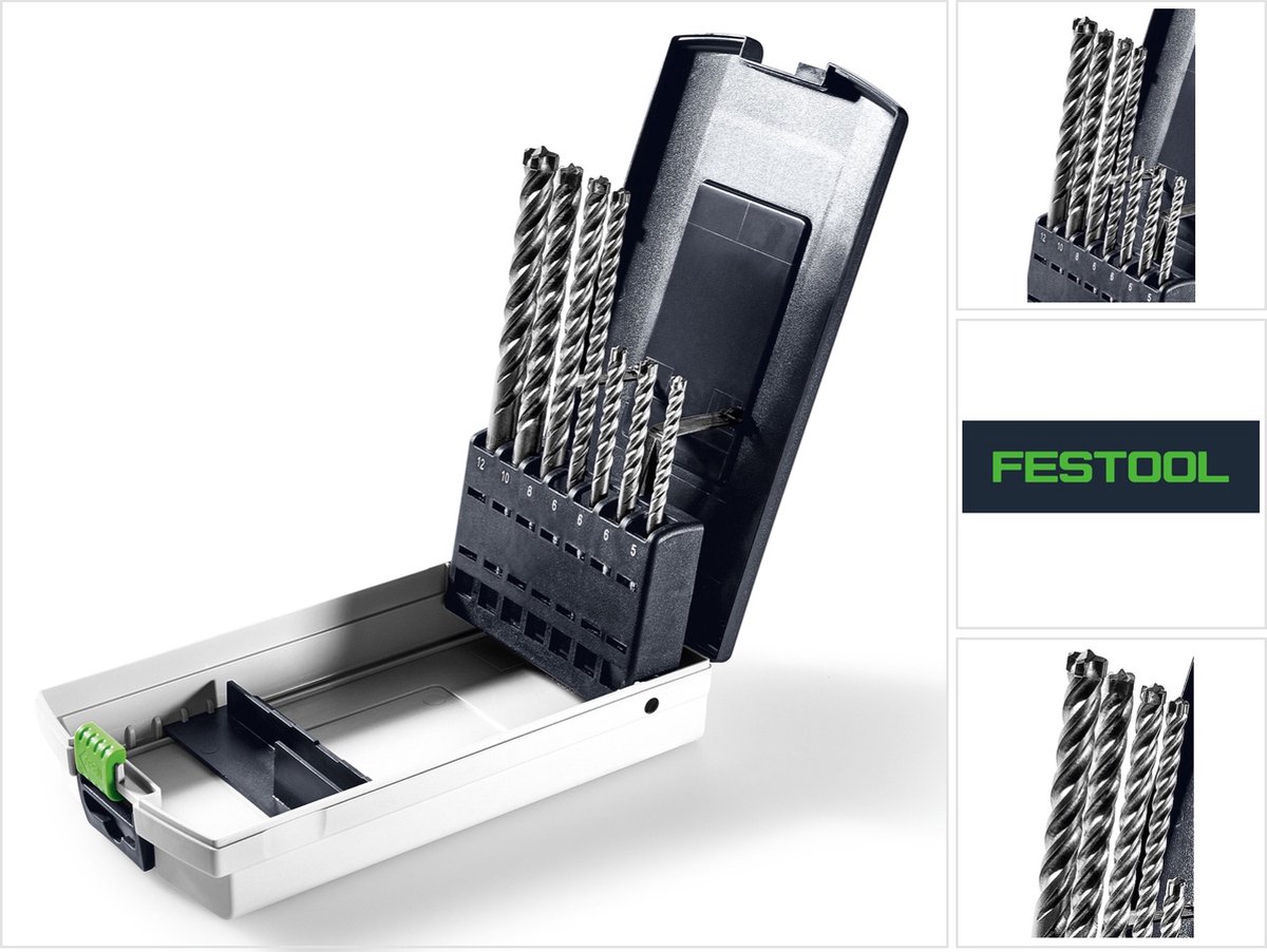 Festool hamerboren SDS set D5-D12/7 7-delig SDS-Plus in praktische doos ( 204070 )