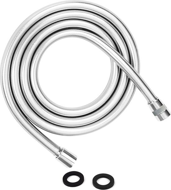 PVC Hogedruk Zilver PVC Gladde Doucheslang Voor Bad Handdouche Flexibele Doucheslang 360 ° rotatie-1.5M