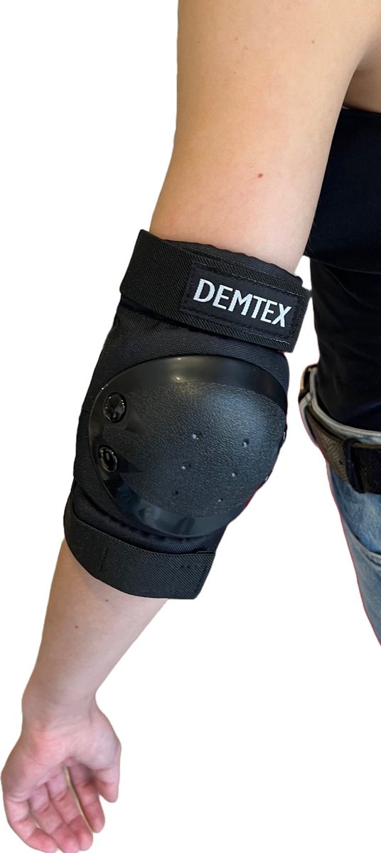 Demtex – Elleboogbeschermers – Maat L – Skaten – Inlineskaten – Zwart