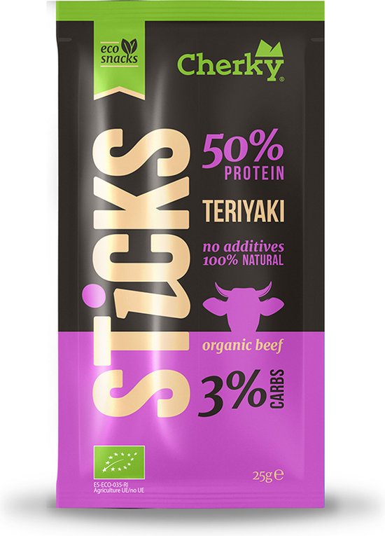 Cherky Sticks Teriyaki 10 x 25 Gram | bol