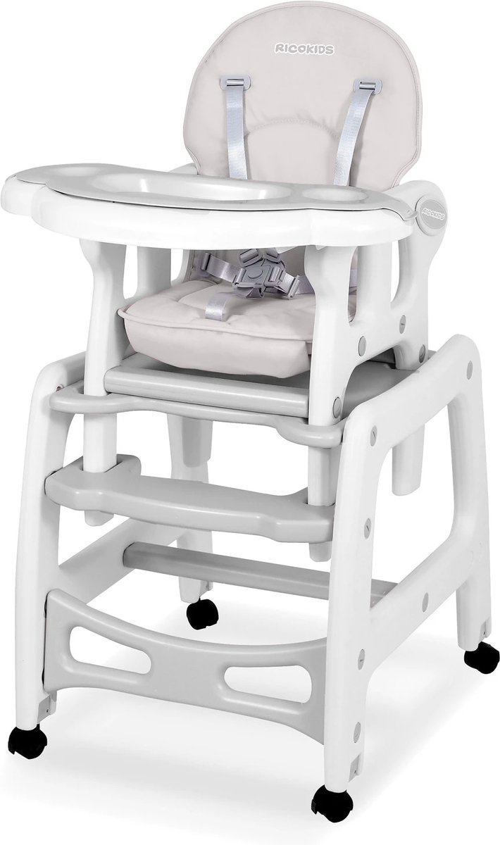 Sinco 5-in-1 voedingsstoel, grijs van Baninni — afbeelding 4
