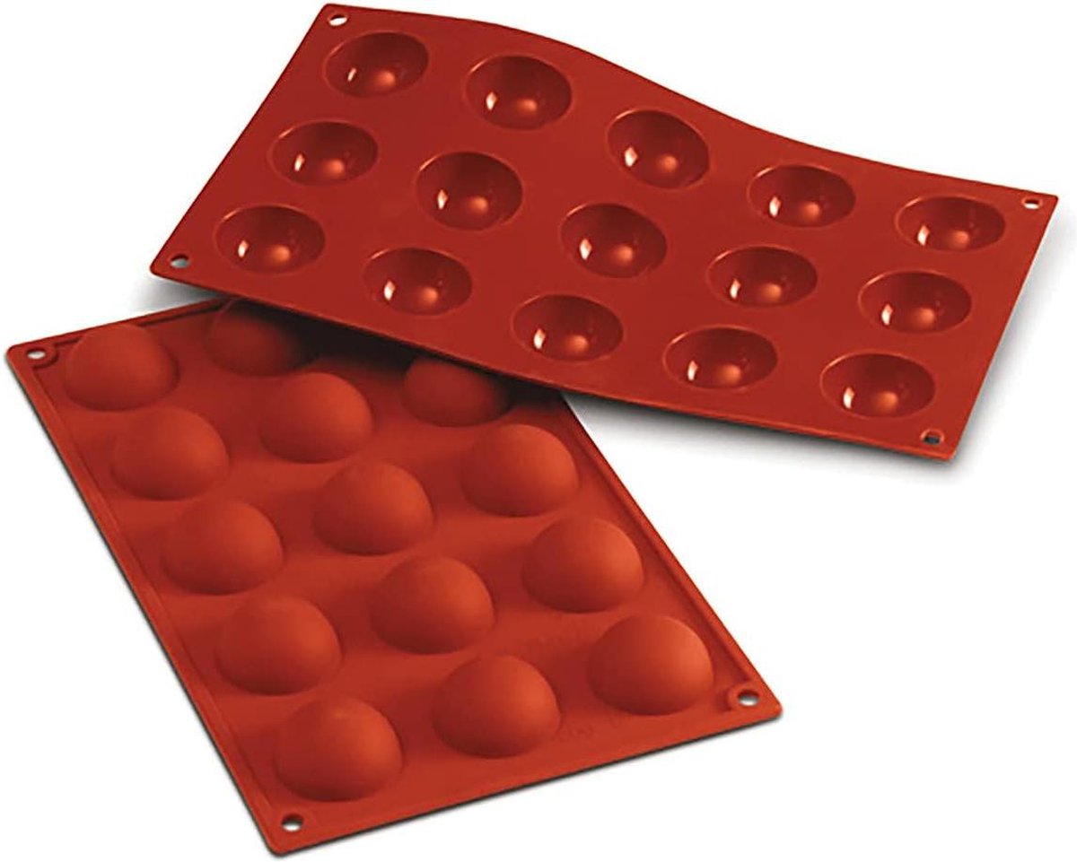 Half-bol 40mm Silicone Terracotta Mould - Silikomart - Kitchen Baking Mold