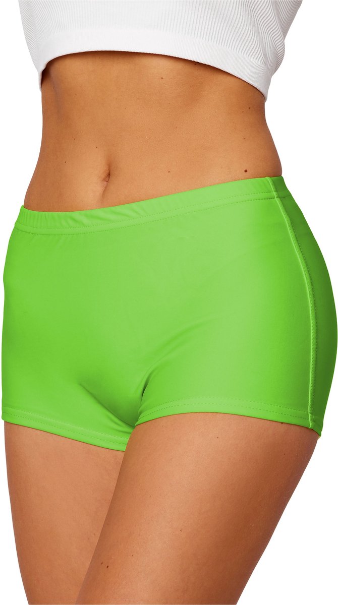 Merry Style HI-Leila Dames Zwembroek - Zwemshorts - Bikinibroekje - Elastische tailleband - Polyamide & Elastaan - Lichtgroen (7068) - 42