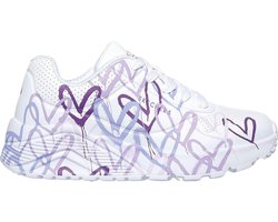 Skechers Uno Lite - Spread The Love - Meisjes Sneakers - Wit