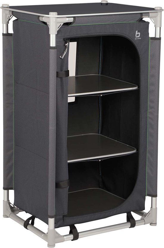 Armoire De Camping Bo-Camp Northwood - VENDU POUR PIÈCES (défectueux) - Tiroirs Bois/gris