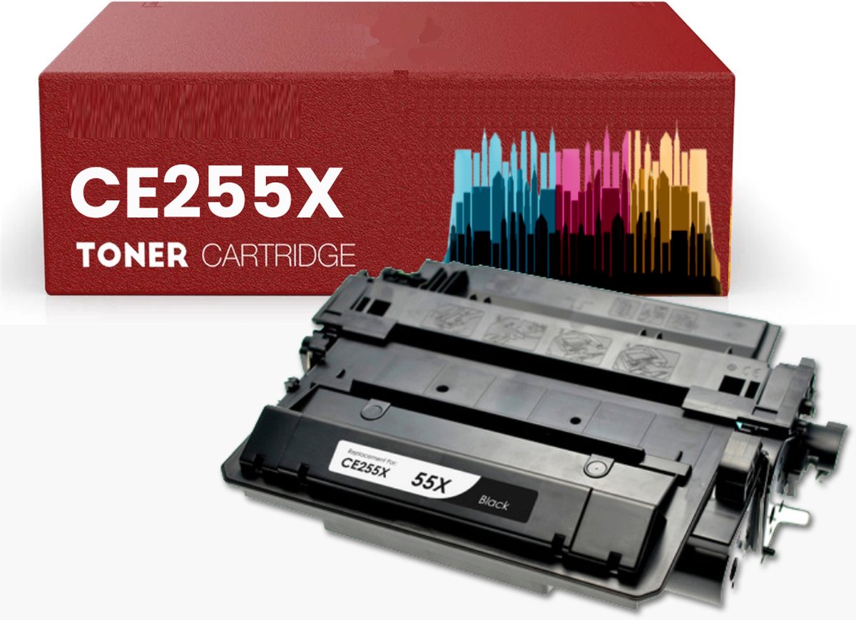 Huismerk toner XXL - 12.500 pagina's - geschikt voor HP 55X CE255X voor HP Laserjet Enterprise P3010 Series P3015D P3015DN P3015N P3015 P3015X P3015 Laserjet Enterprise M520 Series M521dn M521dw M521dx M521dz