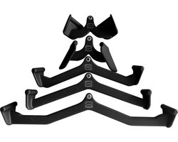 Toorx Professional Foam Grip Bar Set (5 stuks) - Biceps Bar - Triceps Bar - Lat Bar 60 cm - Lat Bar 58 cm en Lat Bar 80 cm