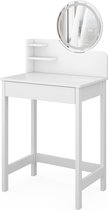 Vicco Kaptafel Wit 100 cm met LED-spiegel, Charlène | Wit | met LED