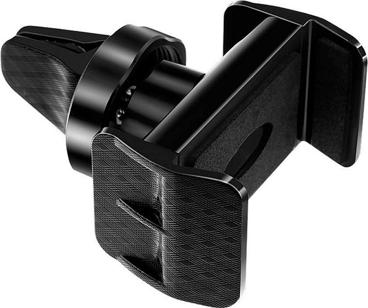 FOLQON - universele telefoonhouder auto - telefoonhouder voor in ventilatierooster - smartphone car - zwart
