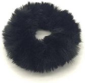 Fluffy Scrunchie - Haarelastiek - Zwart - Musthaves