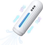 Lovellia Geliefden Masturbator - 7+1 Vibratiestanden - 4cm Uitschuifbare Lengte - Heren Seksspeeltje - Masturbator - Orale Masturbator - Pocket Vagina - Waterdicht - Oplaadbaar - Stil.