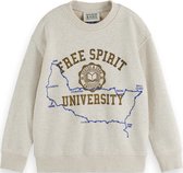 Scotch & Soda Regular Fit Logo Carrier Crew Garçons - Taille 10