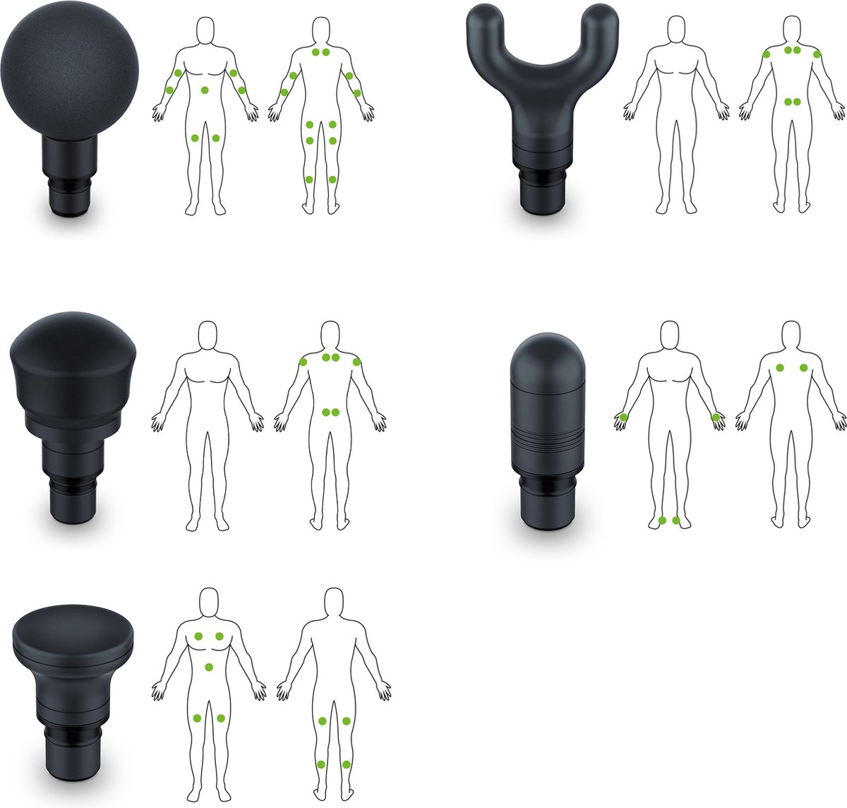 Afbeelding 2 van Beurer MG 185 Massageapparaat - Massage Gun - 5 Opzetstukken/koppen - 9 Intensiteitsniveaus - 3 Programma's - Krachtige batterij: 5,5 Uur gebruiksduur - LED touchscreen - Opbergkoffer - 3 Jaar garantie - Zwart
