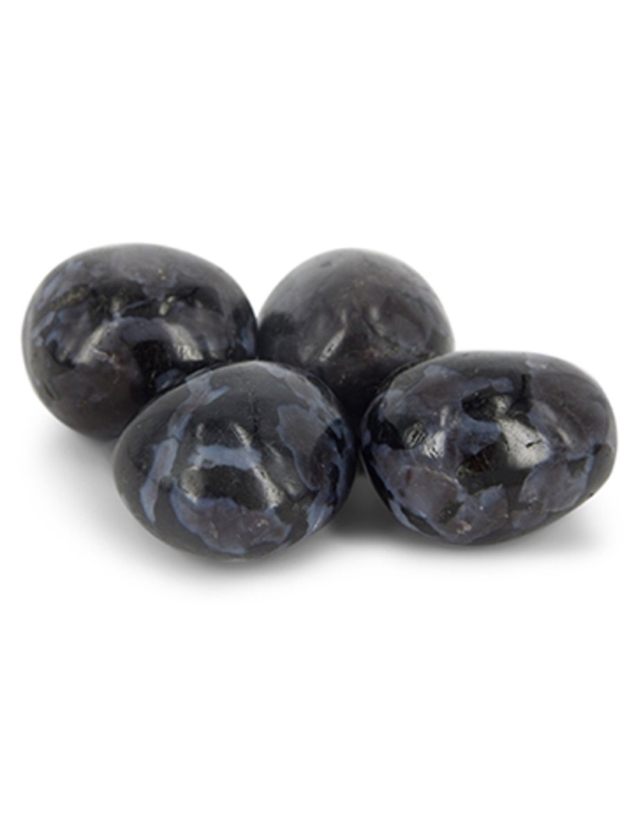 Ruben Robijn Gabbro trommelstenen 250 gr. (mt3) Zwart / grijs