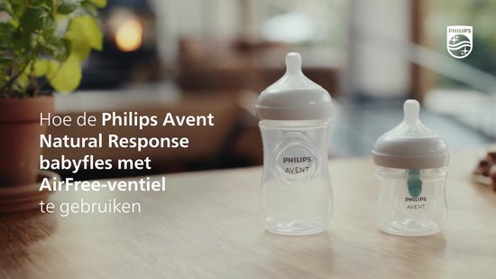 Biberon Philips Avent Natural Response avec valve Airfree- 1 biberon - 260 ml - 1 mois et plus - Tétine Speed 3 - SCY673/01 - Biberons