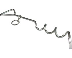 Azalia Spiraalharing-grondankers, grondankers, haring voor hondenriem, honden aanlegplok, aanlegspiraal voor tuin, 41 cm x 8 mm