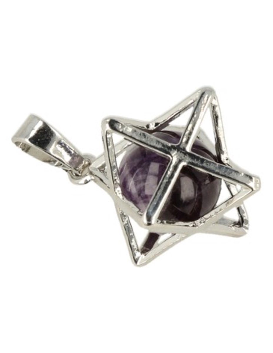 Amethist Merkabah kooihanger