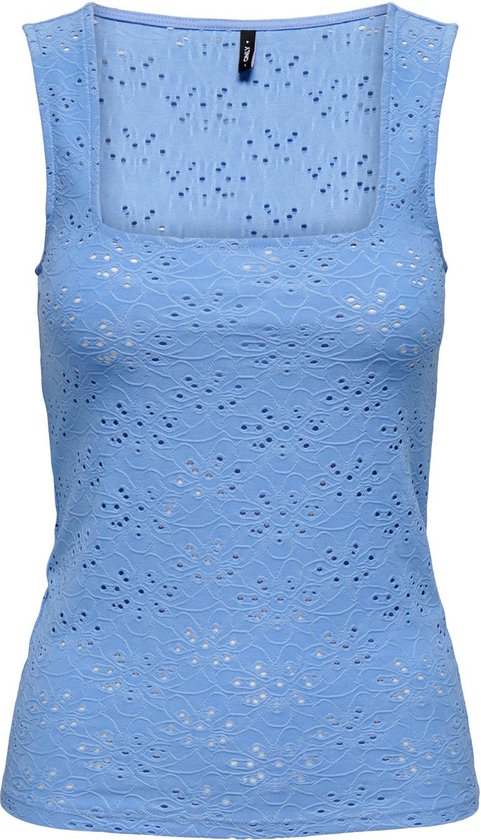 Only Top Onlsmilla Life S/l Square Neck Top 15324684 Azure Blie Dames Maat - XS