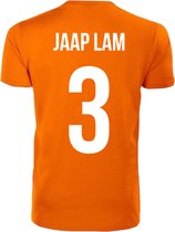 Oranje T-shirt - Jaap Lam - Koningsdag - EK - WK - Voetbal - Sport - Unisex - Maat L