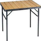 Camp Active Campe Active Campingtafel inklapbaar - Inklaptafel - Opvouwbare Tafel - Vouwtafel - Inklapbare Tafel - In Hoogte Verstelbaar- 75 x 55 x 31 - 71 cm - Bamboe en Aluminium