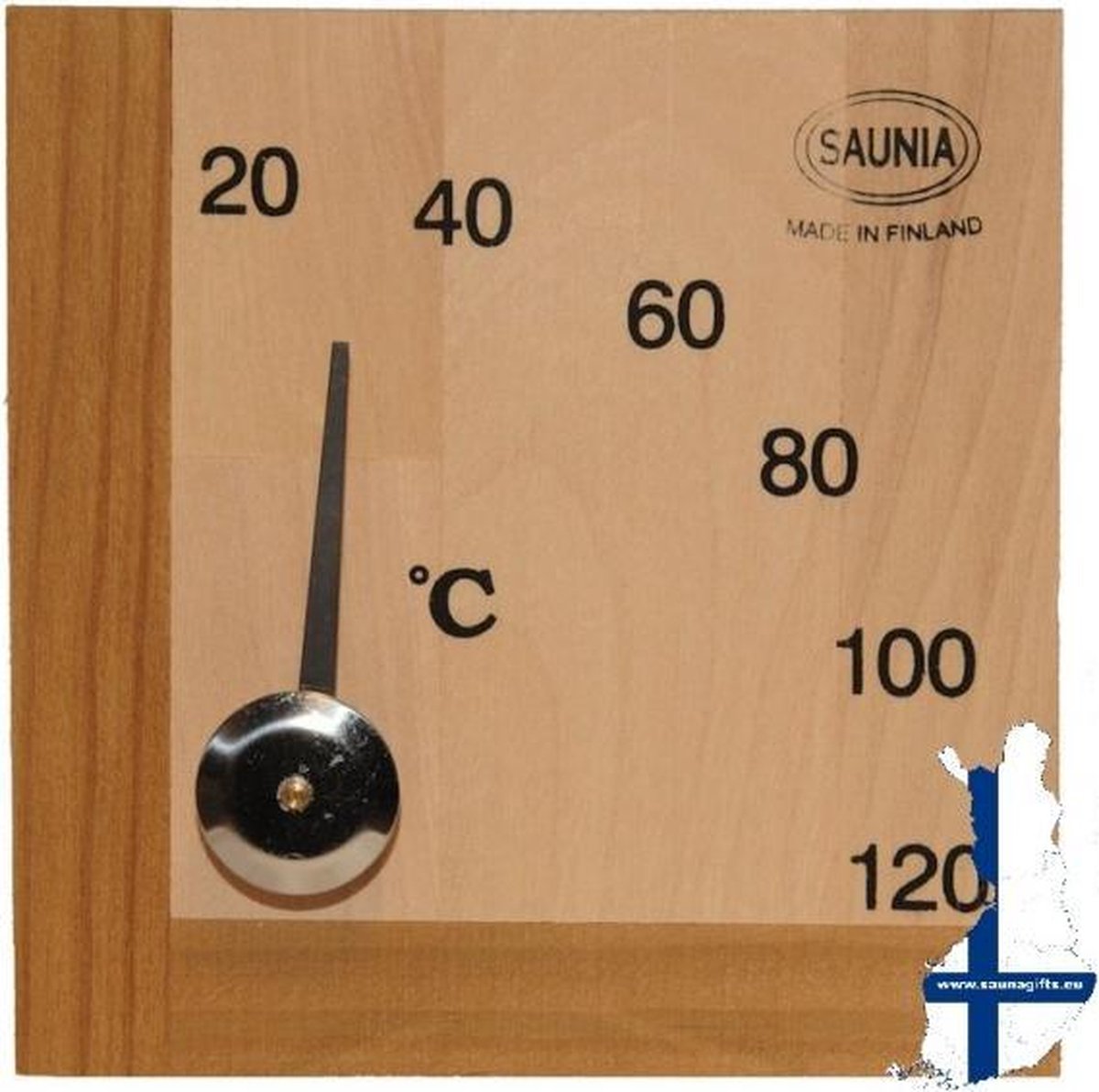 Saunia - sauna thermometer - berkenhout - saunia