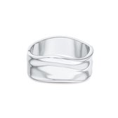 Calvin Klein CJ35000640 Dames Armband - Bangle - Sieraad - Staal - Zilverkleurig - 28 mm breed - 17.5 cm lang