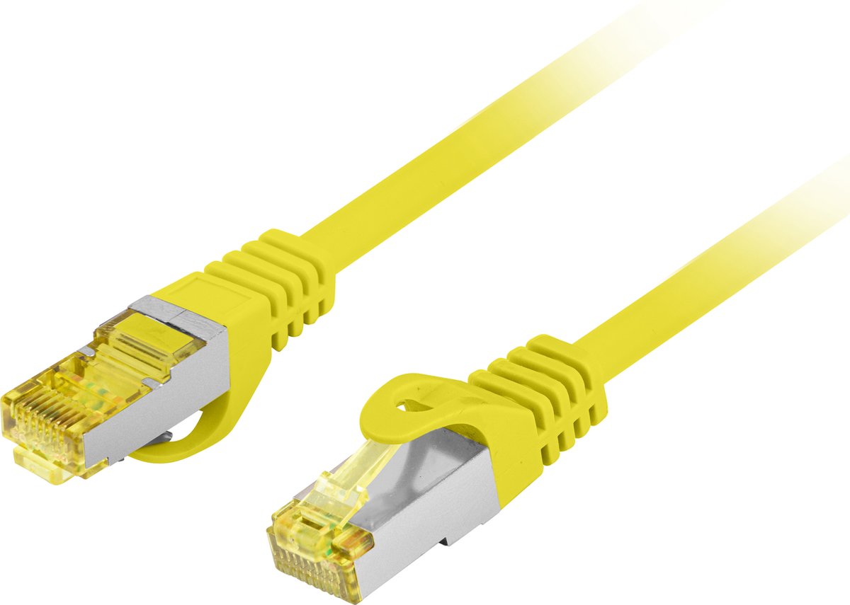PATCHCORD CAT.6A S/FTP LSZH CU 1M GEEL FLUKE PASSED LANBERG