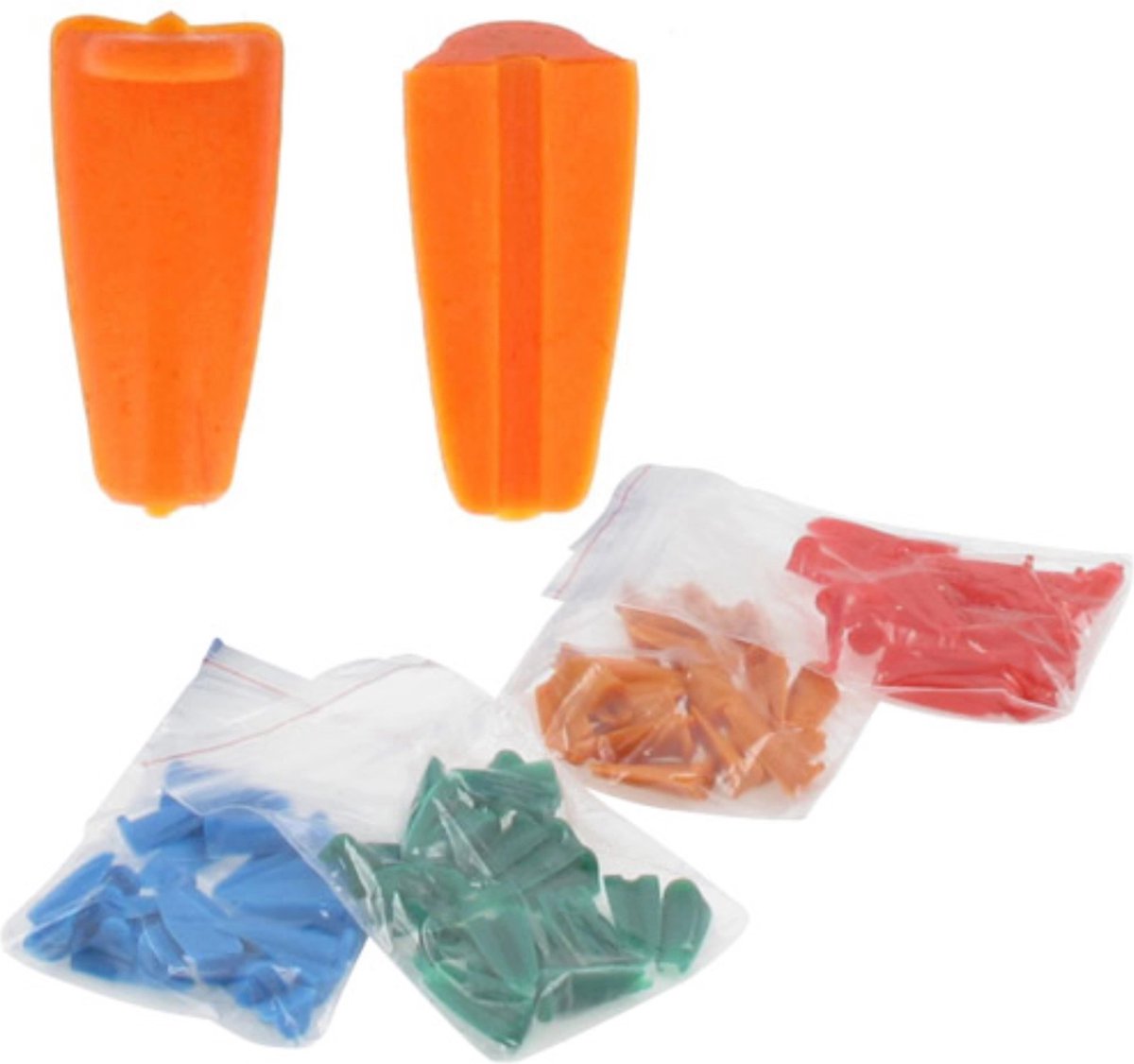 Metallo Set van 25 pluggen 1.0mm oranje Origineel Reserveonderdelen Eenvoudige installatie