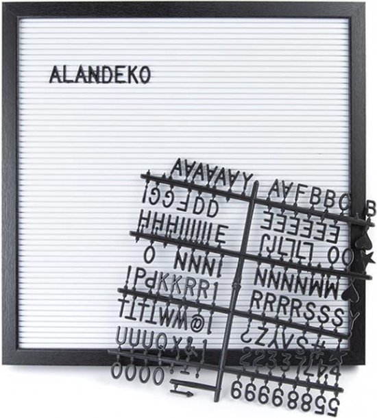 Foto: Letterbord 188 letters van 2 5 cm wit