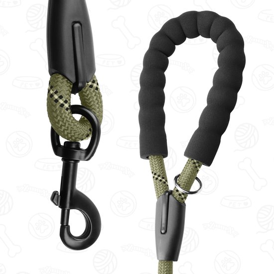 KCMultisupplies Laisse pour chien 3 mètres Vert armée