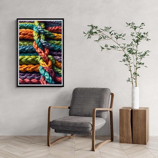 Tressé Poster | Corde Poster | Résumé Affiche | Affiche artistique | Affiche unique | Affiche moderne | 51x71cm | MT | Décoration murale | Affiche murale | Convient pour l'encadrement