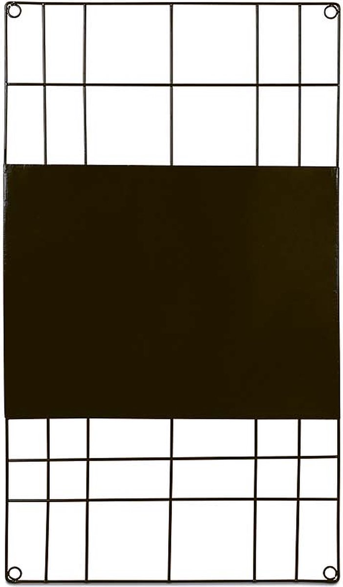 Basic - Memobord - Zwart - Metaal - 60x105cm