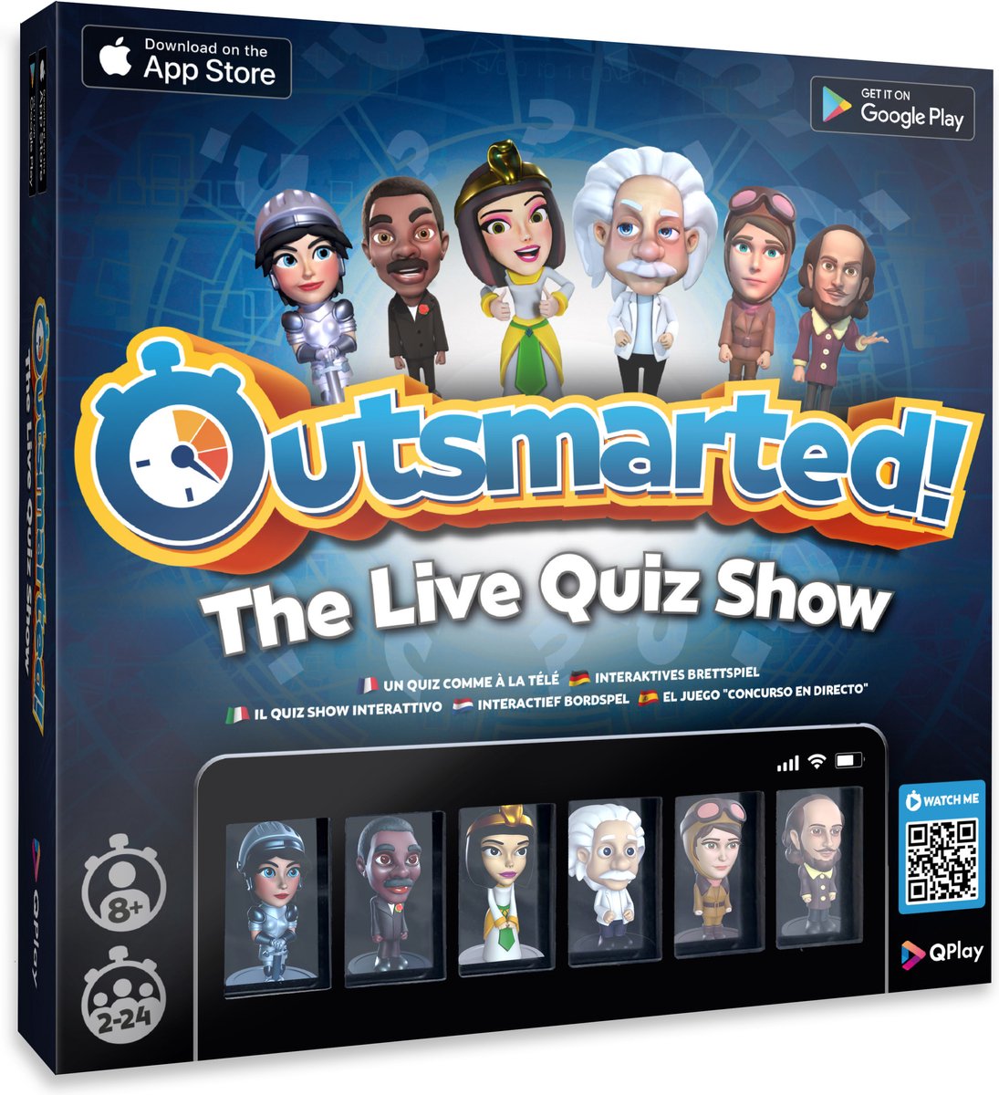OUTSMARTED! Het Live Familie Quiz Show Bordspel I Leeftijd 8+ I Voor 2 tot 24 Spelers (2023 Editie)