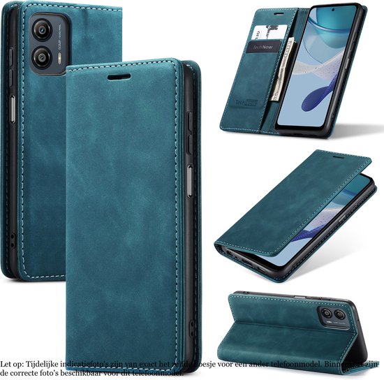 Étui adapté pour Xiaomi Poco F6 - Book Case Cuir Slimline Blauw