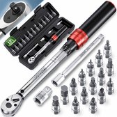 Monzana Momentsleutel – 18 Delige Set Verlengstuk Opbergcase – CVStaal